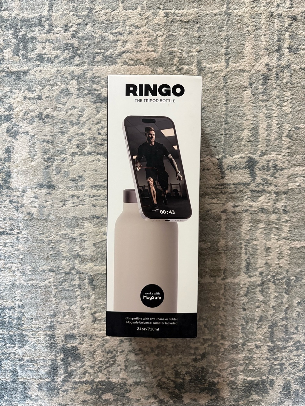 Ringo Tripod Bottle Magnetic Phone Stand - Cream